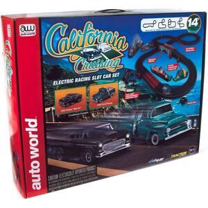 Auto World - California Cruising: The Pacific Coast Highway HO Slot Car Race Set